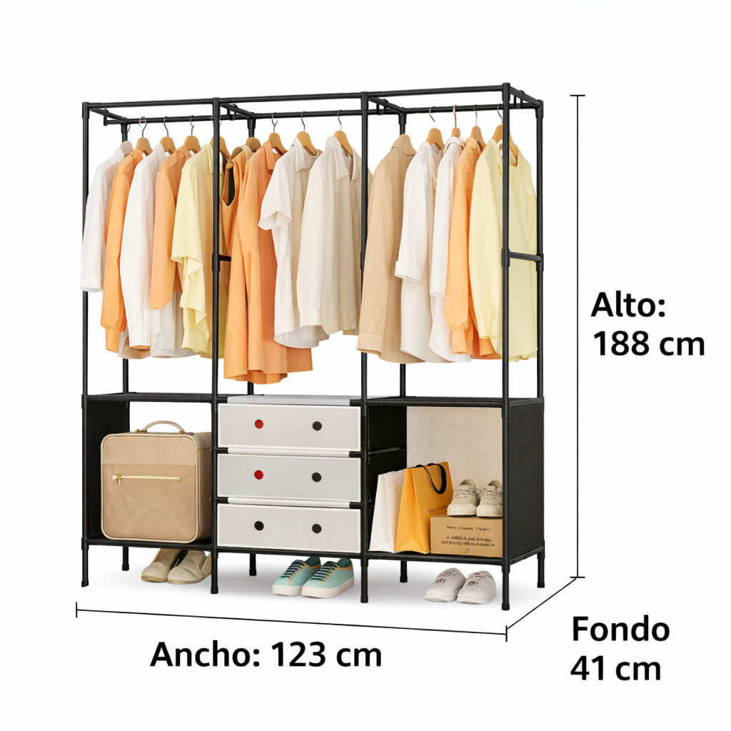 Armario Organizador con Cajones y Cubierta Protectora | Ideal para Espacios Pequeños
