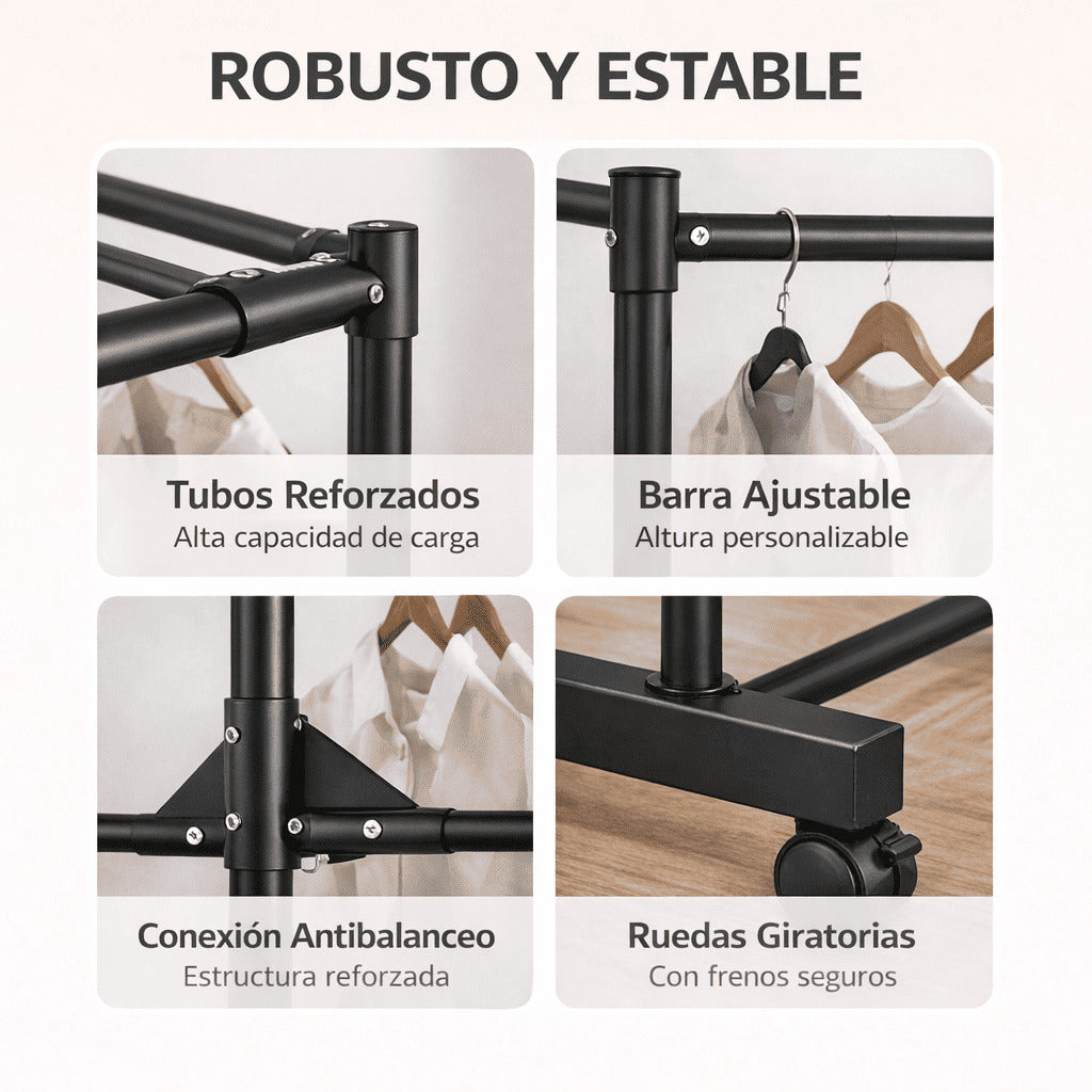 Perchero de Ropa Multifuncional con Zapatero | Orden Total Para Tu Hogar