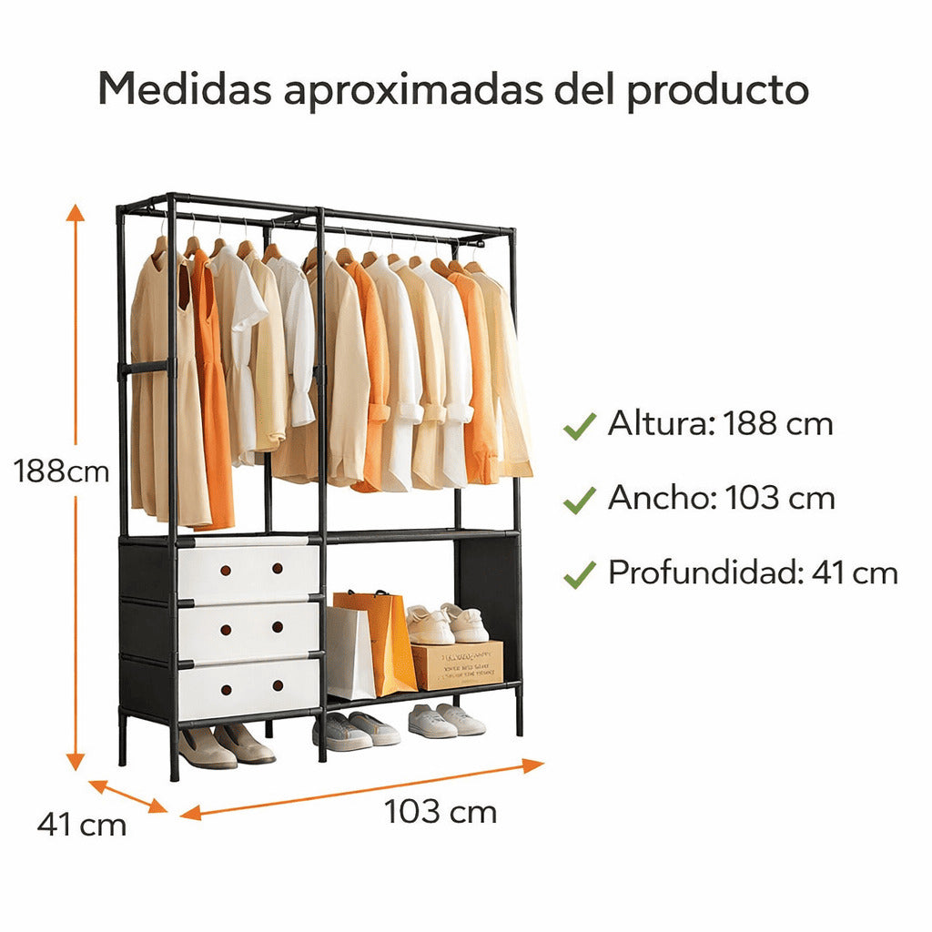 Closet Organizador Metálico | Ordena Fácil