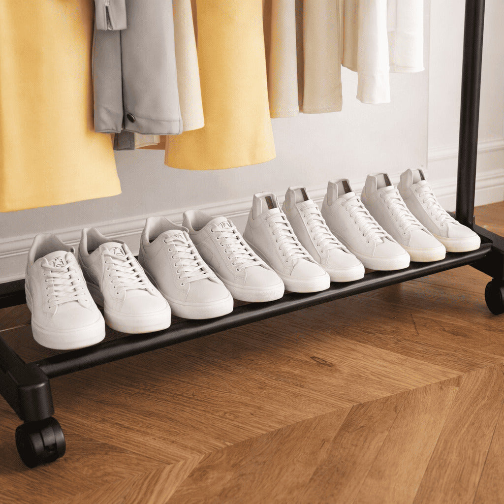 Perchero de Ropa Multifuncional con Zapatero | Orden Total Para Tu Hogar